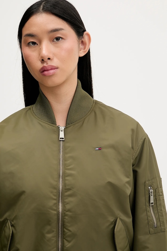 Tommy Jeans kurtka bomber zielony DW0DW22046