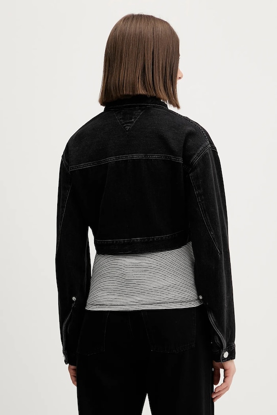 Abbigliamento Tommy Jeans giacca di jeans DW0DW22523 nero