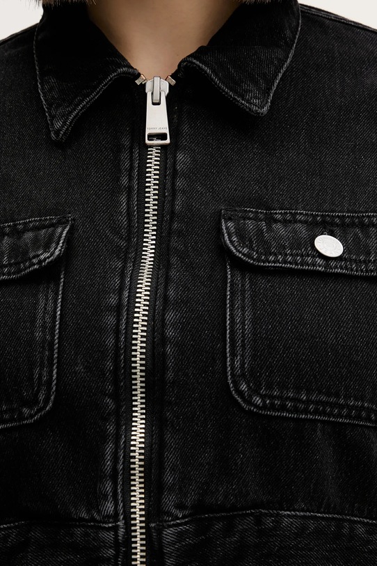 Tommy Jeans kurtka jeansowa DW0DW22523 czarny