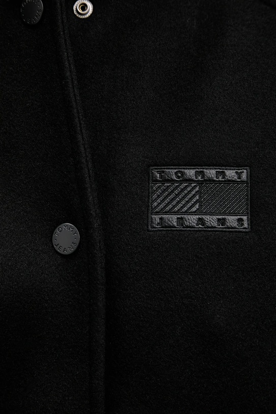 Tommy Jeans kurtka z dodatkiem wełny DW0DW22557 czarny