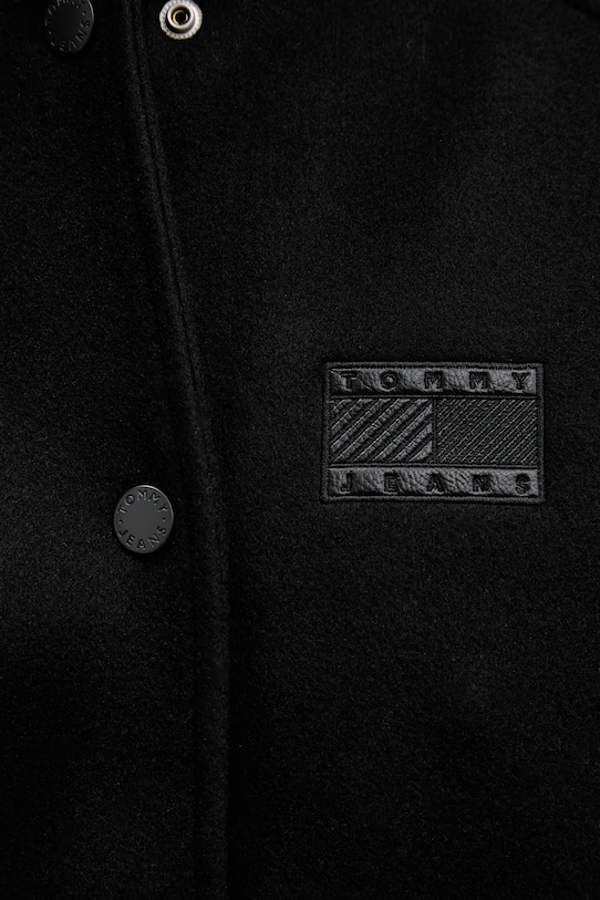 Tommy Jeans kurtka z dodatkiem wełny DW0DW22557 czarny