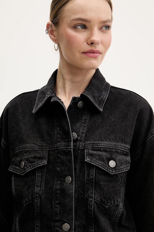 Tommy Jeans kurtka jeansowa czarny DW0DW22602