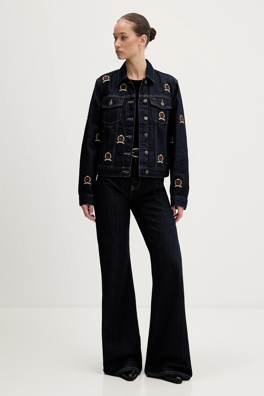 Tommy Jeans kurtka jeansowa DW0DW22729 granatowy SS26