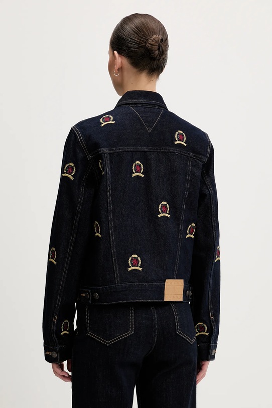 Odzież Tommy Jeans kurtka jeansowa DW0DW22729 granatowy