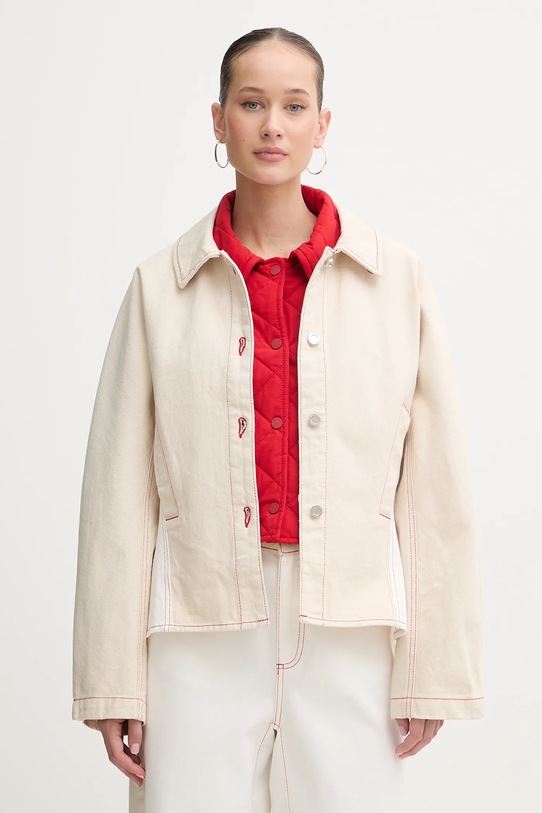 Stine Goya kurtka jeansowa nieocieplane beżowy SG.PS26.O007.2453