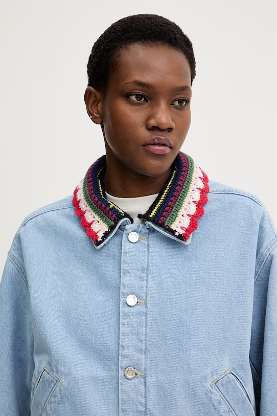 Rifľová bunda Stine Goya modrá SG.SS26.O013.2453