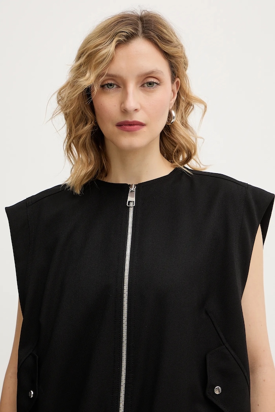 BOSS Orange bezrękawnik czarny 50554857