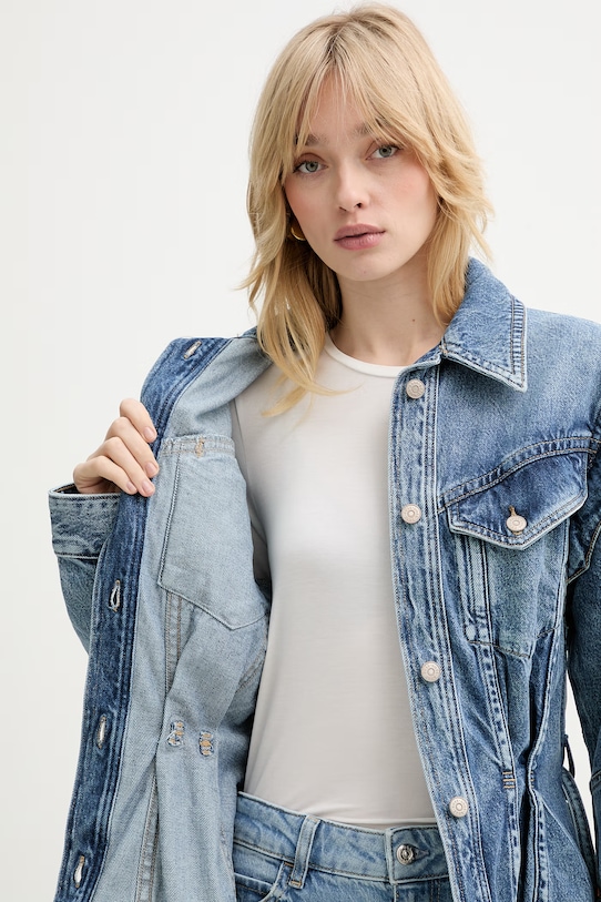 Τζιν μπουφάν BOSS Orange C CHINCHED JACKET 50552472