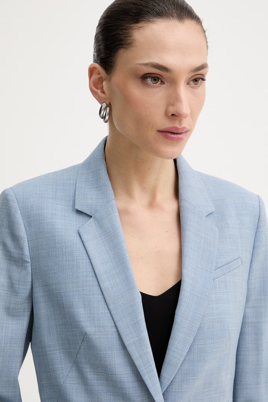 Vlnené sako BOSS modrá 50542010