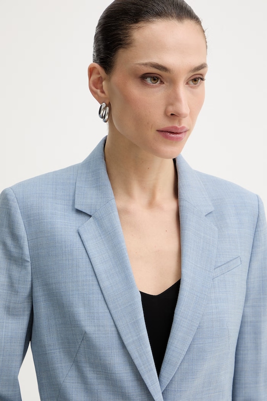 Vlnené sako BOSS modrá 50542010