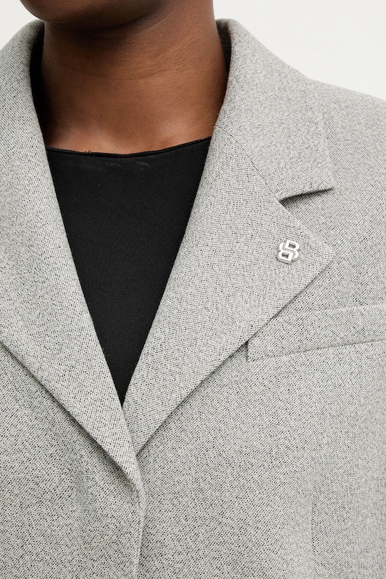 BOSS marynarka z dodatkiem wełny Jakara 50554946 szary