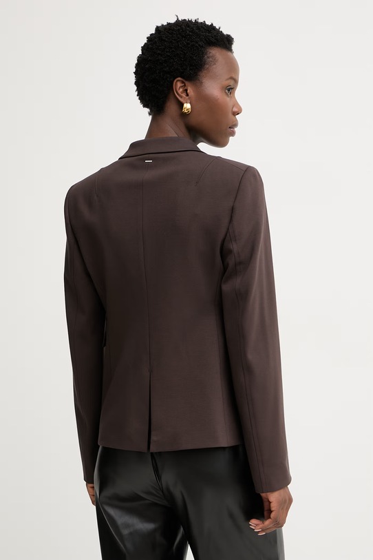 Abbigliamento BOSS giacca monopetto da donna con viscosa Jia14 50556336 marrone