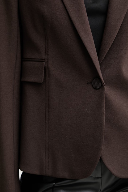 BOSS giacca monopetto da donna con viscosa Jia14 50556336 marrone