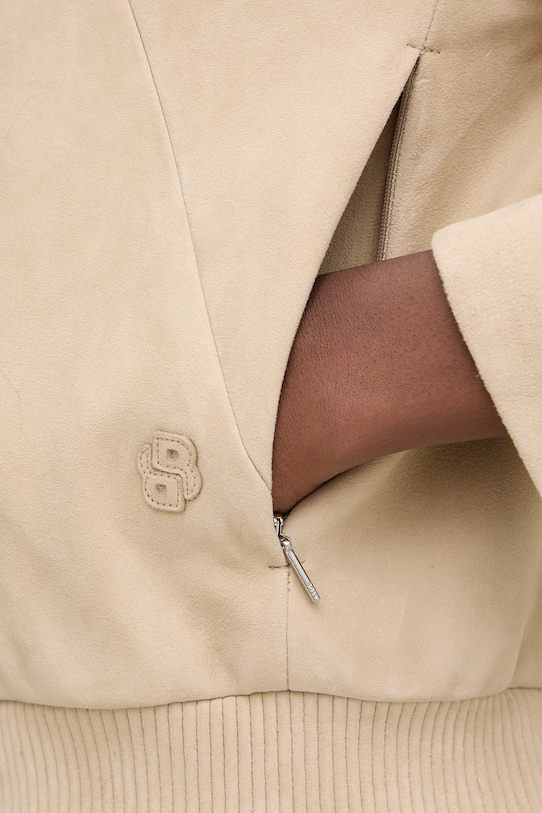 Semišová bunda BOSS Salene 50552203 béžová