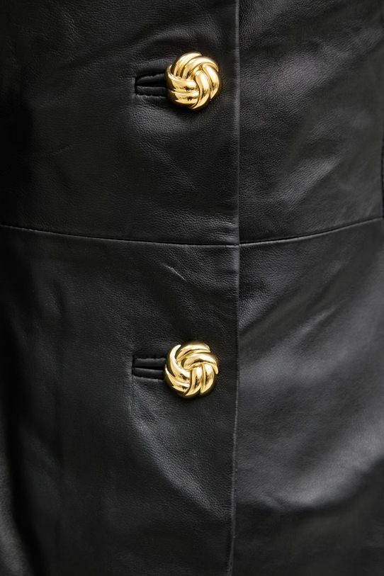 Marciano by Guess коротка куртка жіноча шкіряна CARA G6GL02.L0083 чорний