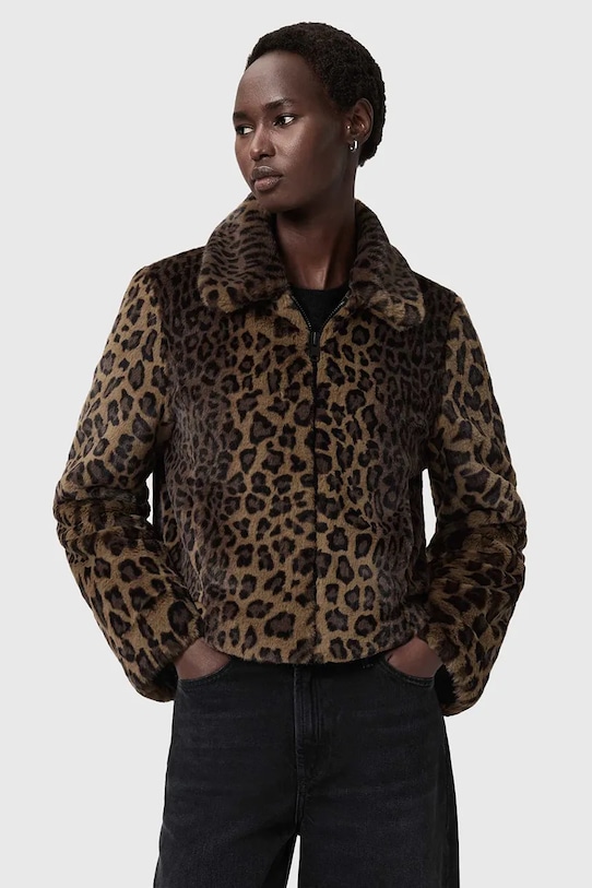 AllSaints kurtka brązowy W080OD