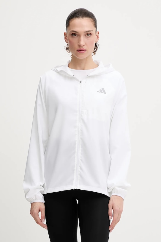 Μπουφάν για τρέξιμο adidas Performance Run Essentials άλλο λευκό KA0253