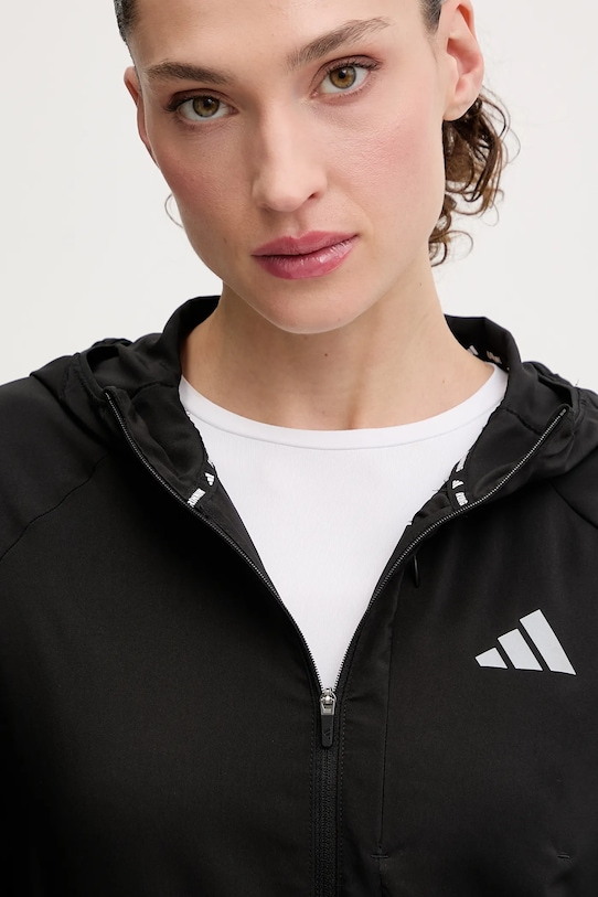 Μπουφάν για τρέξιμο adidas Performance Run Essentials μαύρο KA4339