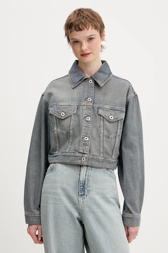 Τζιν μπουφάν Hugo Blue Galatea_B χωρίς κουκούλα μπλε 50553000