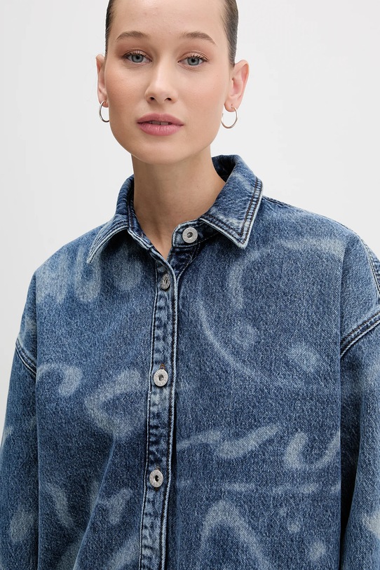 Джинсовая рубашка Hugo Blue Garesa_4_B голубой 50553558