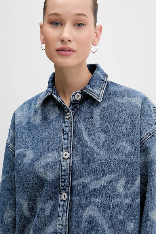 Джинсовая рубашка Hugo Blue Garesa_4_B голубой 50553558