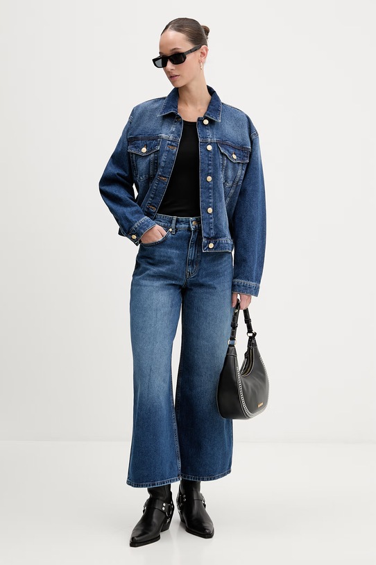 HUGO kurtka jeansowa Gizzie 50553184 niebieski SS26