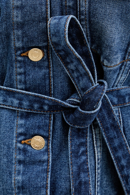 HUGO kurtka jeansowa Gizzie niebieski 50553184