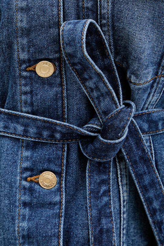 HUGO kurtka jeansowa Gizzie niebieski 50553184