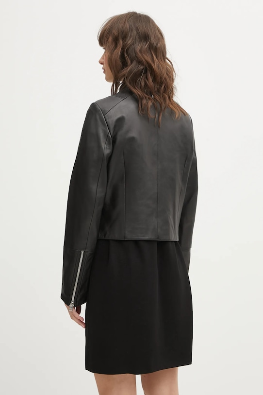 Ρούχα Δερμάτινο μπουφάν HUGO Lasari 50555743 μαύρο