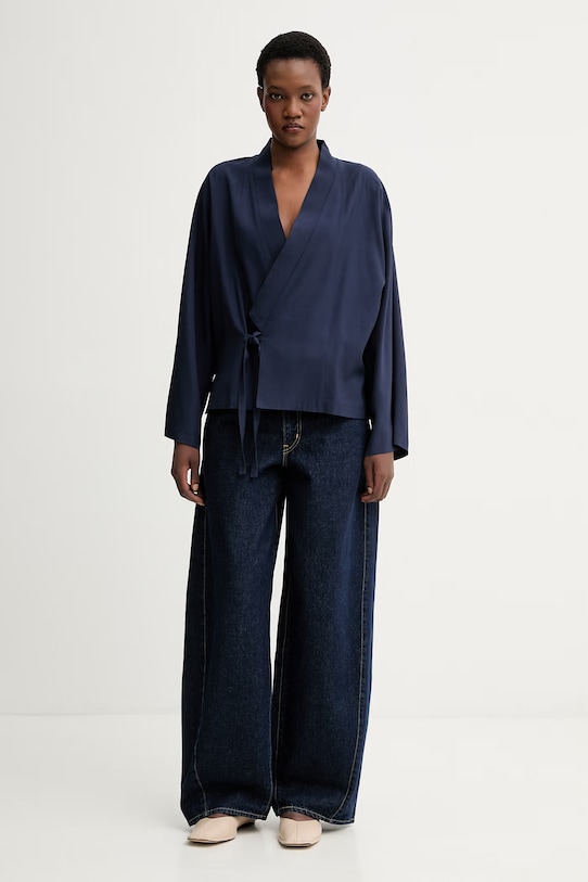 Kenzo gyapjúkeverék felső FG52VE2879TX sötétkék SS26