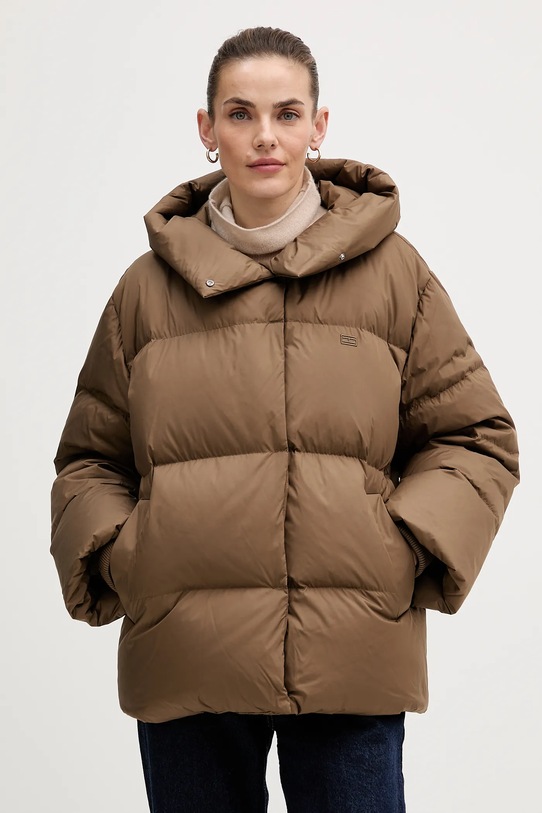 Tommy Hilfiger kurtka puchowa pozostałe brązowy WW0WW47746