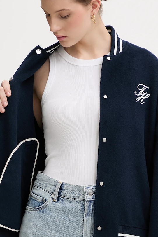 Tommy Hilfiger kurtka bomber z dodatkiem wełny WW0WW47760