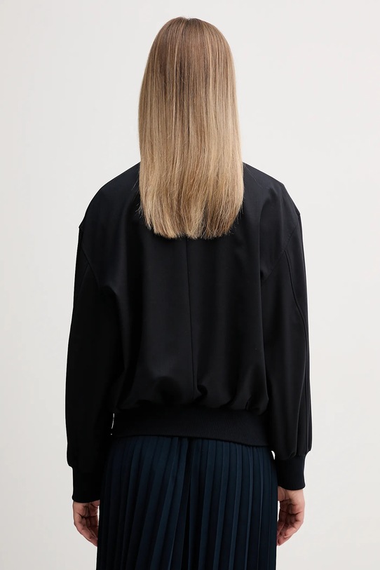 Odzież Tommy Hilfiger kurtka bomber z dodatkiem wełny WW0WW49392 granatowy