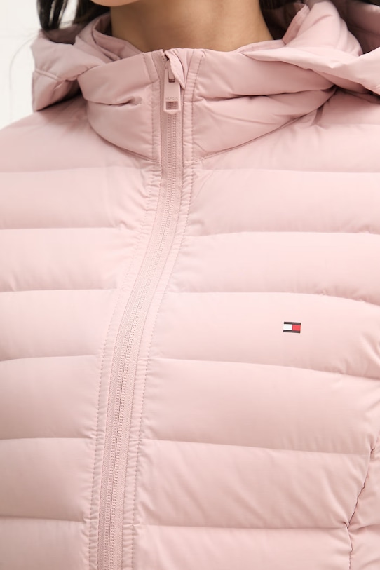 Tommy Hilfiger geacă de puf WW0WW47753 roz