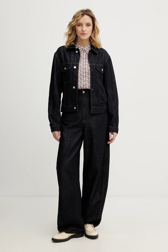 Τζιν μπουφάν Tommy Hilfiger WW0WW49523 σκούρο μπλε SS26