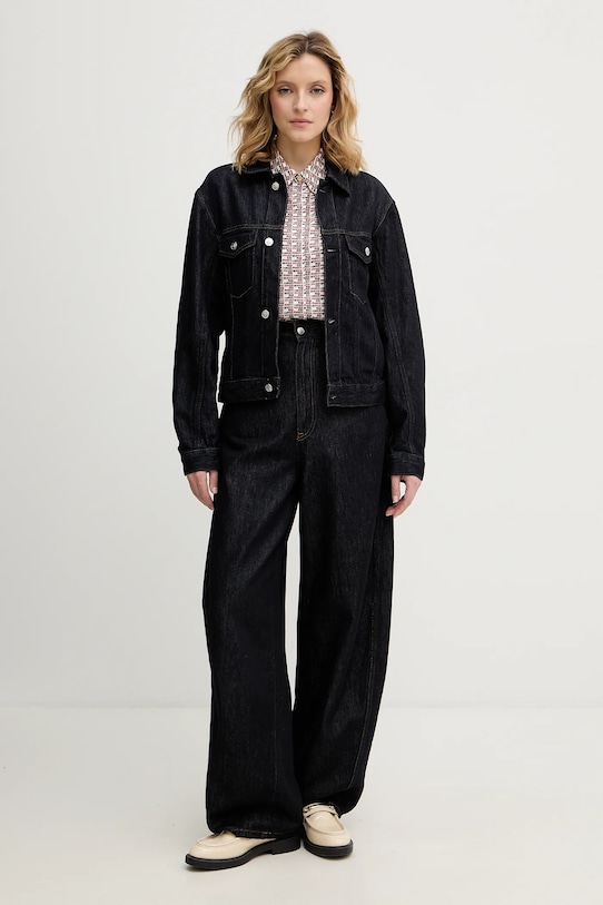 Τζιν μπουφάν Tommy Hilfiger WW0WW49523 σκούρο μπλε SS26