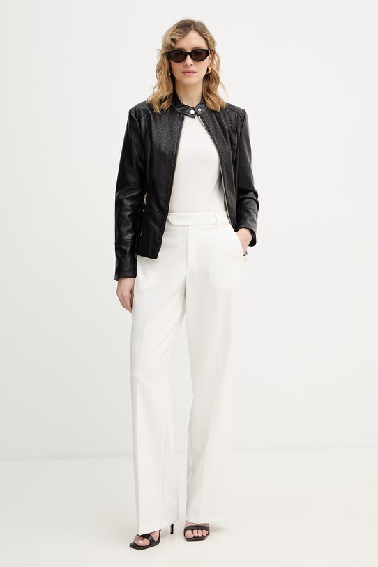 Δερμάτινο μπουφάν Guess CLAUDINE W6RL52.WL850 μαύρο SS26