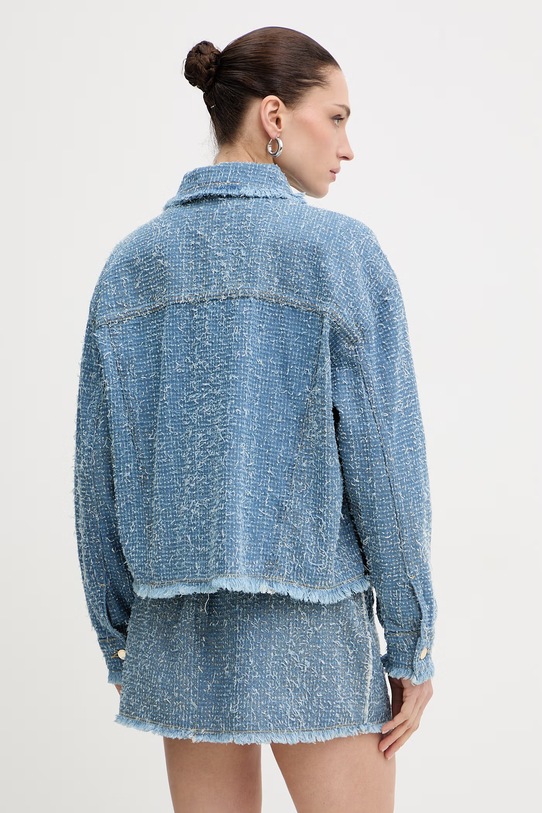 Odzież Guess kurtka jeansowa AMANDINA W6RN67.D6871 niebieski