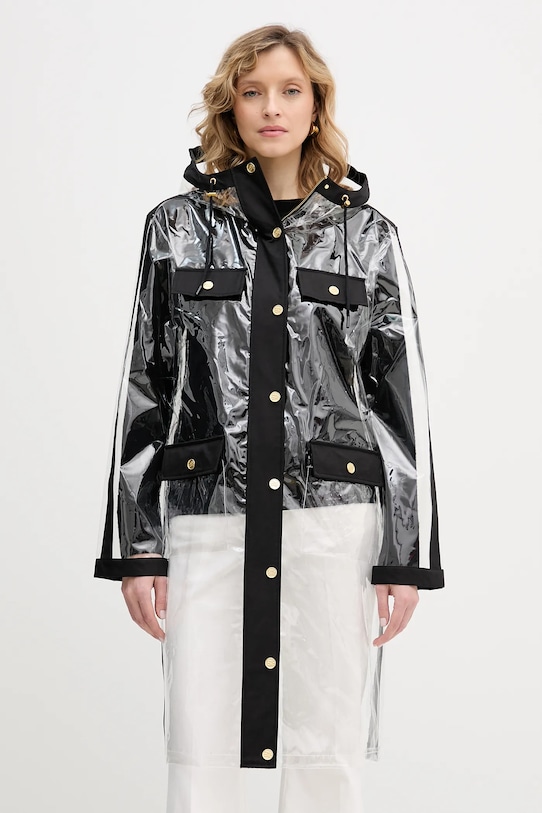 Jakna Karl Lagerfeld CLEAR FASHION za prijelazno razdoblje transparentna B1W15039