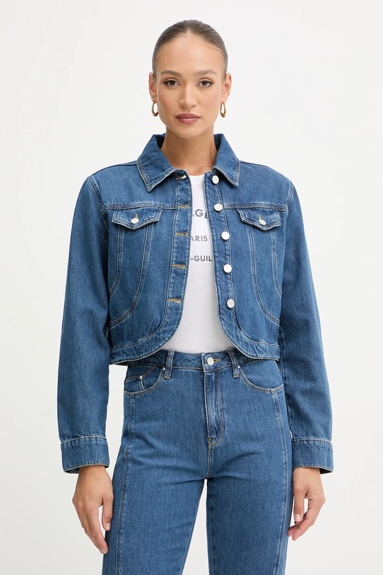 Traper jakna Karl Lagerfeld FASHION DENIM za prijelazno razdoblje plava B1W14031
