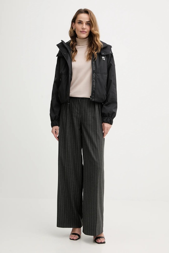 Karl Lagerfeld kurtka IKON LWEMP606 czarny SS26