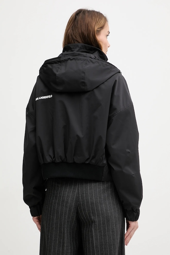 Odzież Karl Lagerfeld kurtka IKON LWEMP606 czarny