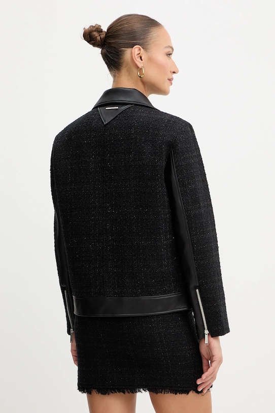 Îmbrăcăminte Karl Lagerfeld jachetă din amestec de lână B1W14001 negru