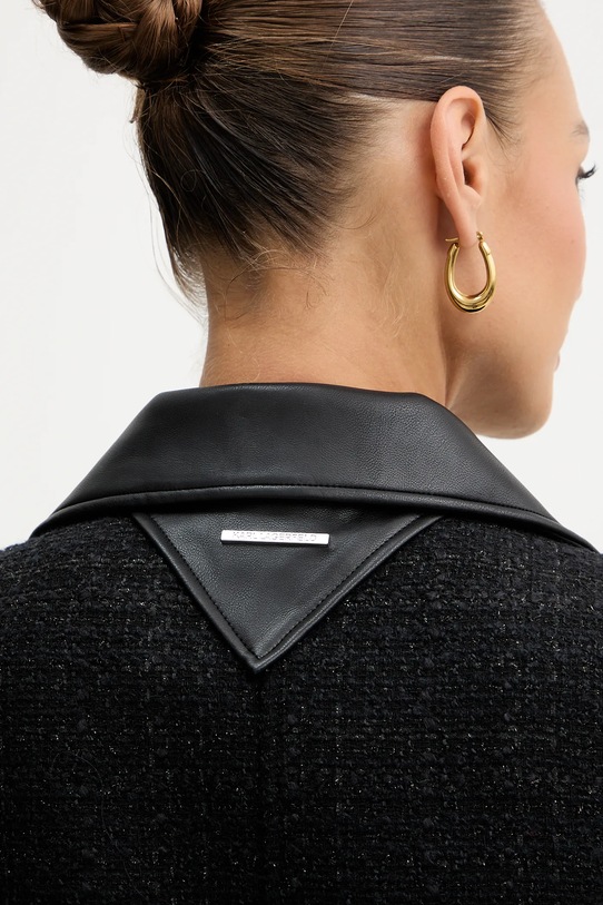 Karl Lagerfeld kurtka z dodatkiem wełny B1W14001 czarny