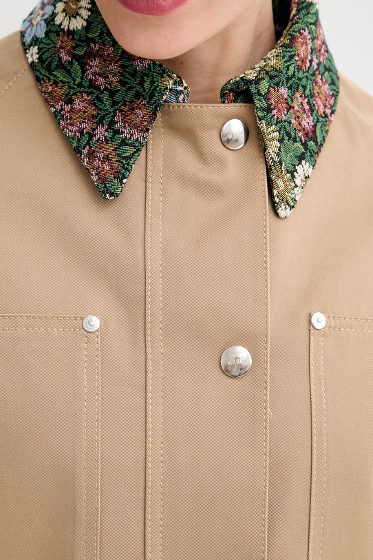 MSGM krótka kurtka damska bawełniana 4041MDH04Y.267104