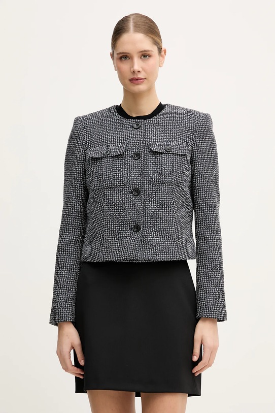 Dkny marynarka drobny wzór granatowy UK5JV347