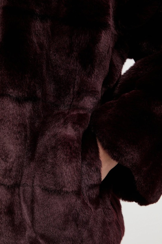 Bardot płaszcz 59474JB4 bordowy