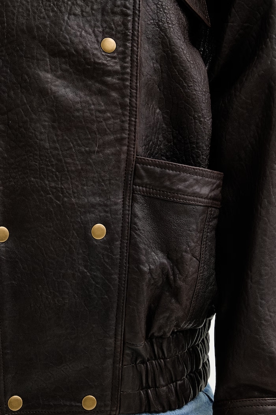 Bardot kurtka skórzana 60245JB brązowy