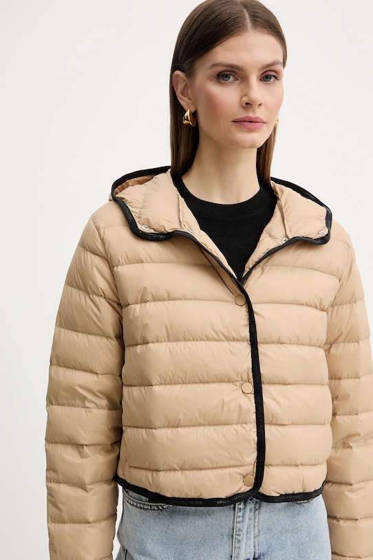 Armani Exchange kurtka puchowa beżowy XW001787.AF16612