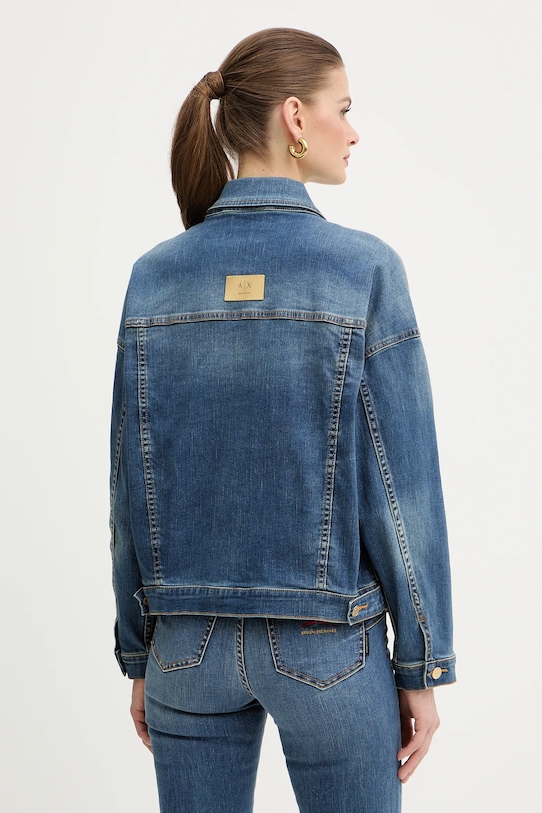 Odzież Armani Exchange kurtka jeansowa XW001852.AF12175 granatowy